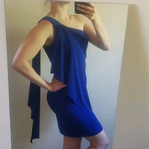 Ocean blue mini dress